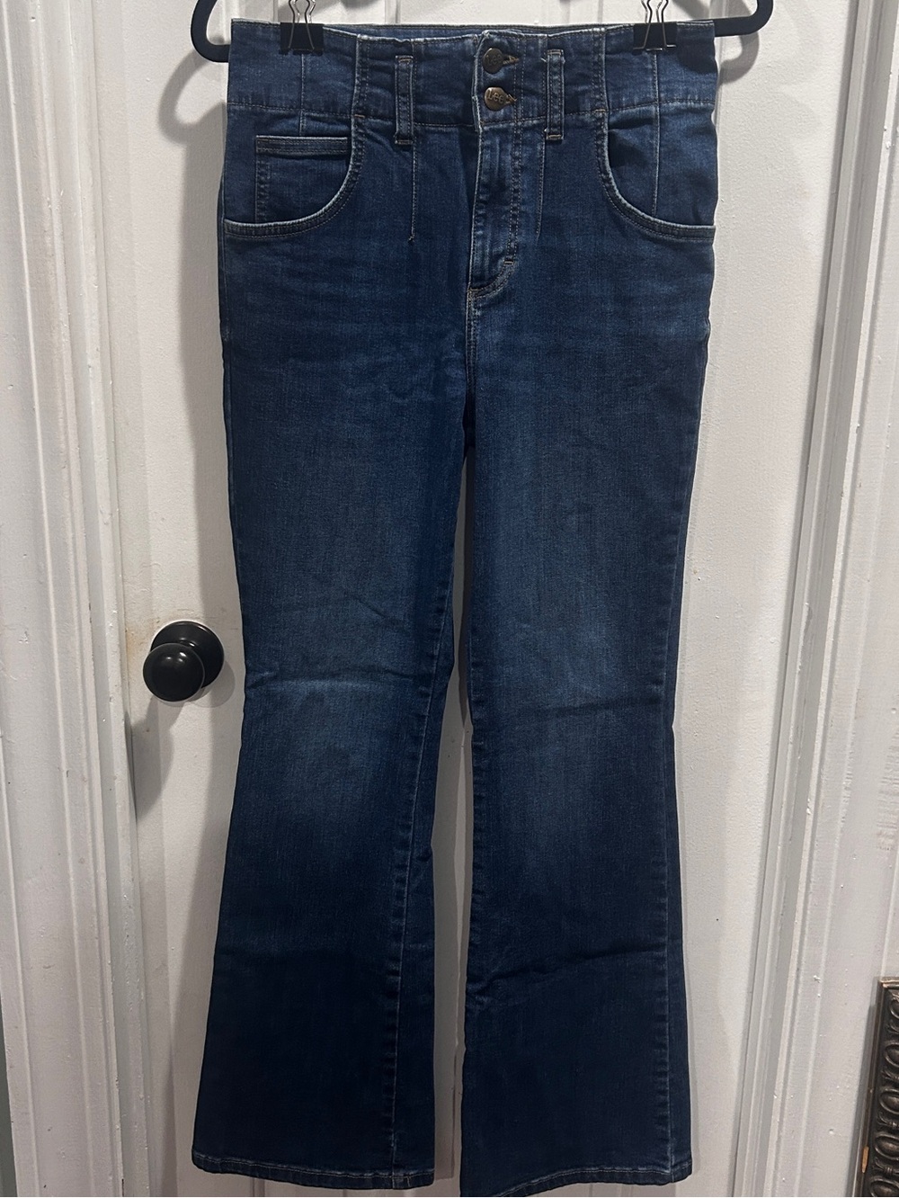 Lee Women's Dark Indigo High-Rise Wide Leg Jeans